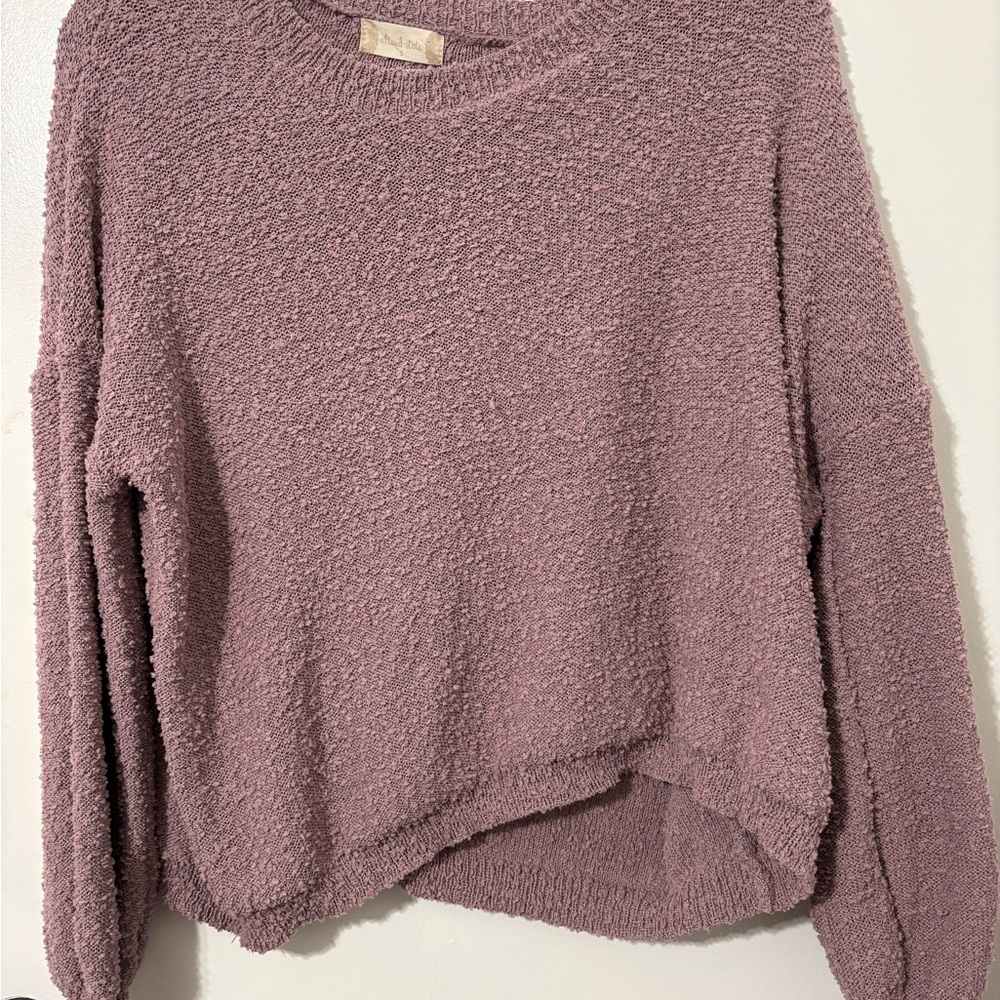 Altar'd State Mauve Crew Neck Sweater